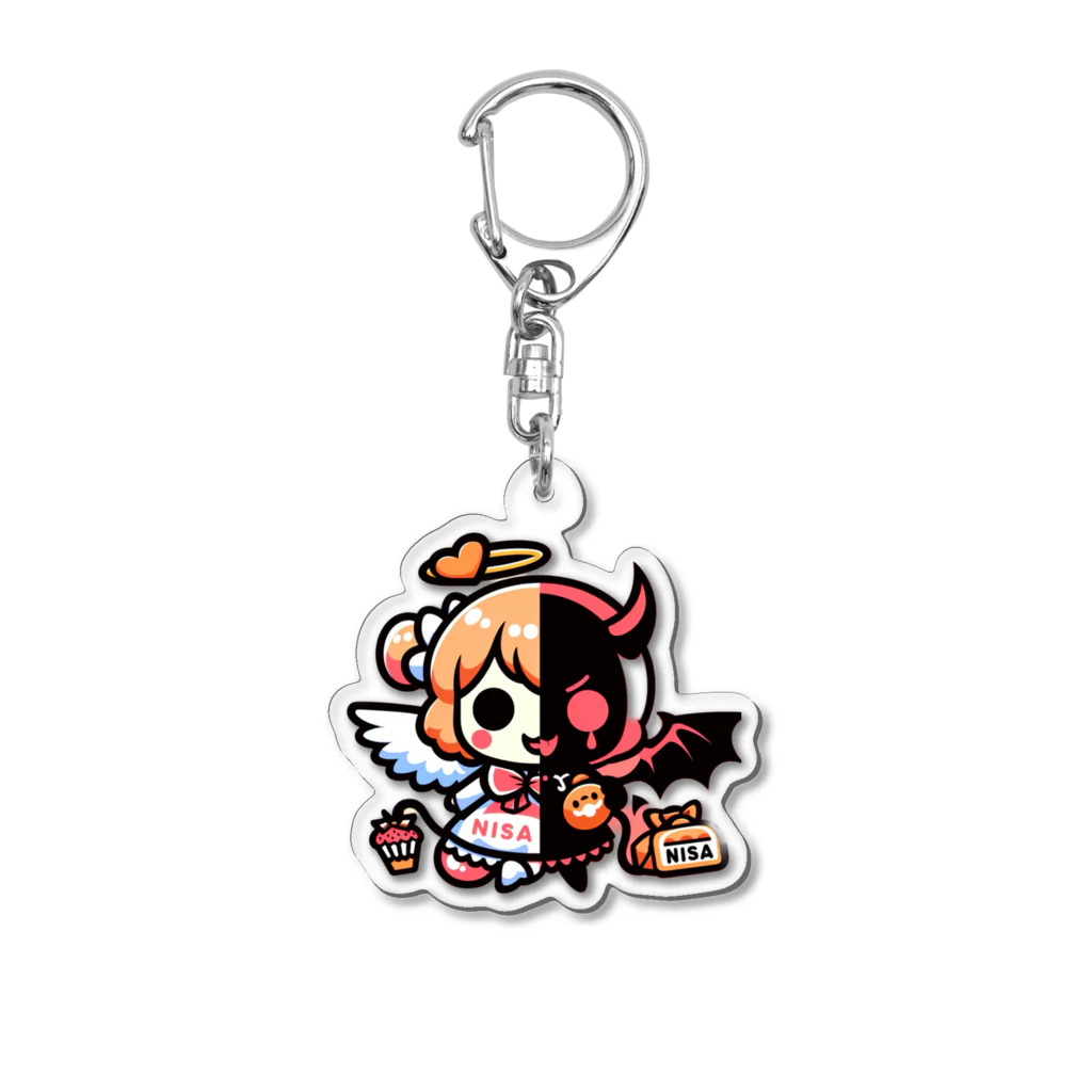 Shakkiri3のNISA（天使と悪魔） Acrylic Key Chain