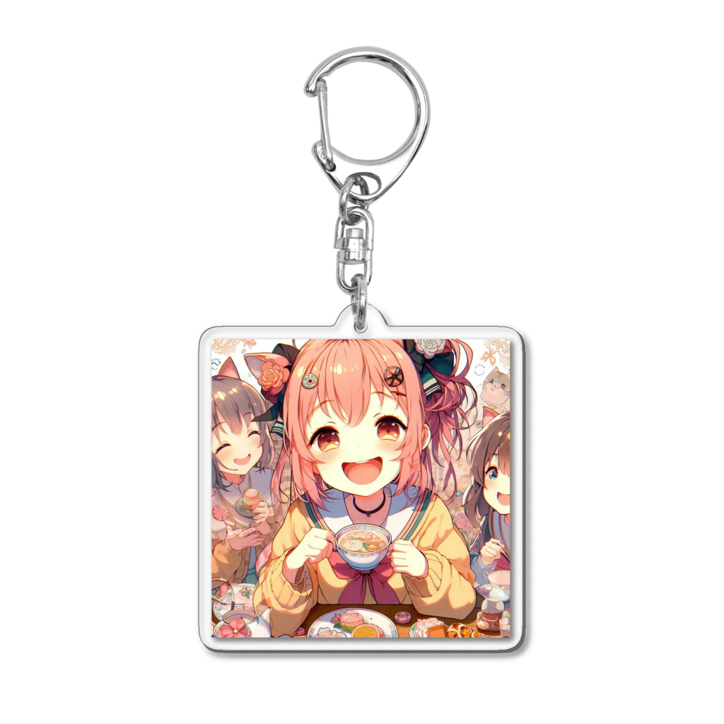 ともっしーの飯がうまい Acrylic Key Chain