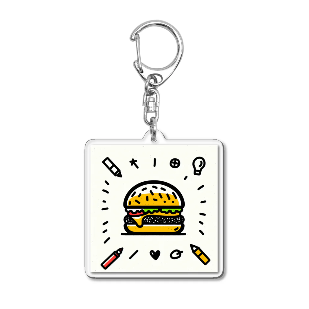 Nのハンバーガーくん アクリルキーホルダー