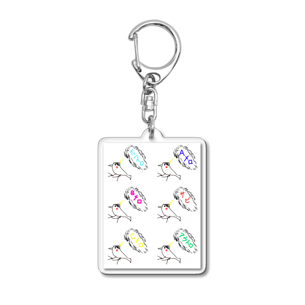 ヒヨドリ派の曲の基本構成　in　ハゲピ Acrylic Key Chain