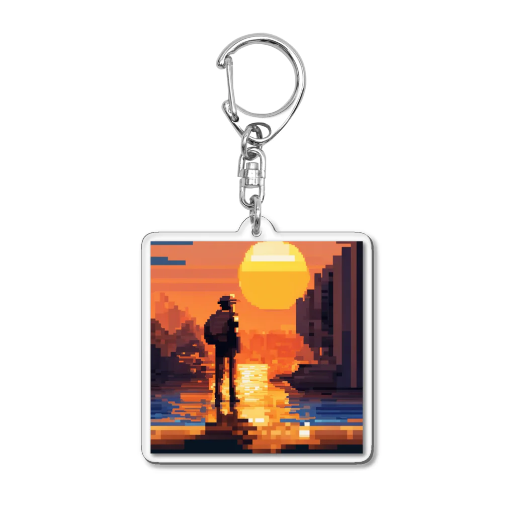 mazislowlifeの夕日の眺め Acrylic Key Chain