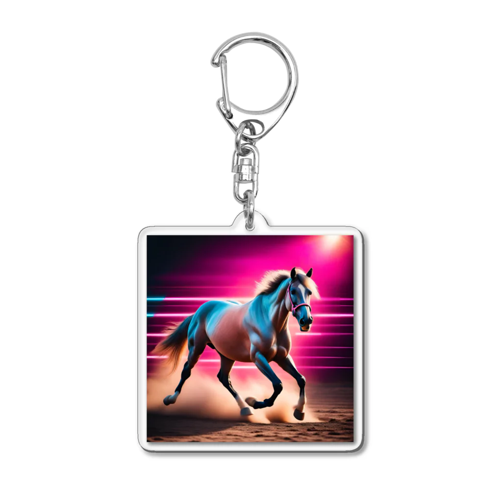 ★動物ショップ・kou2020★の馬4 Acrylic Key Chain