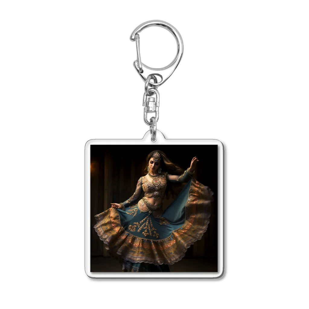 AQUAMETAVERSEの豪華な衣装ダンサーの踊りを披露　なでしこ1478 Acrylic Key Chain