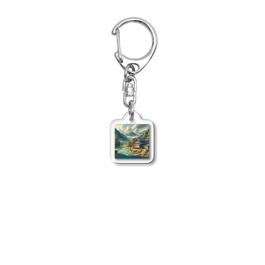 metallic-potetoの古民家 Acrylic Key Chain