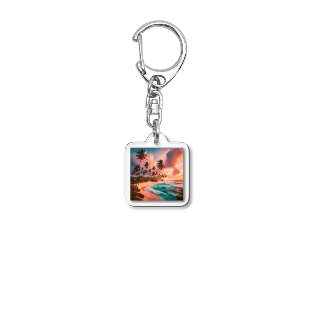 metallic-potetoの浜辺 Acrylic Key Chain