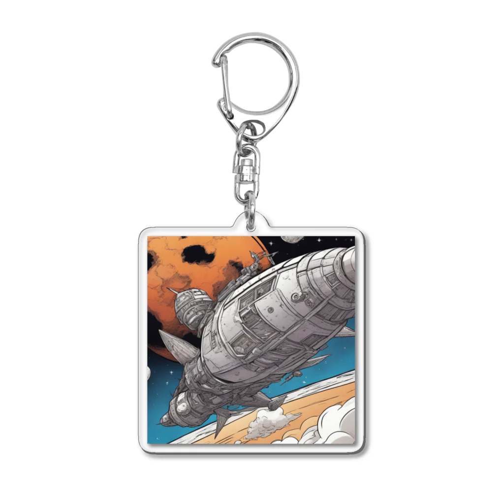 reeei56の宇宙船 Acrylic Key Chain