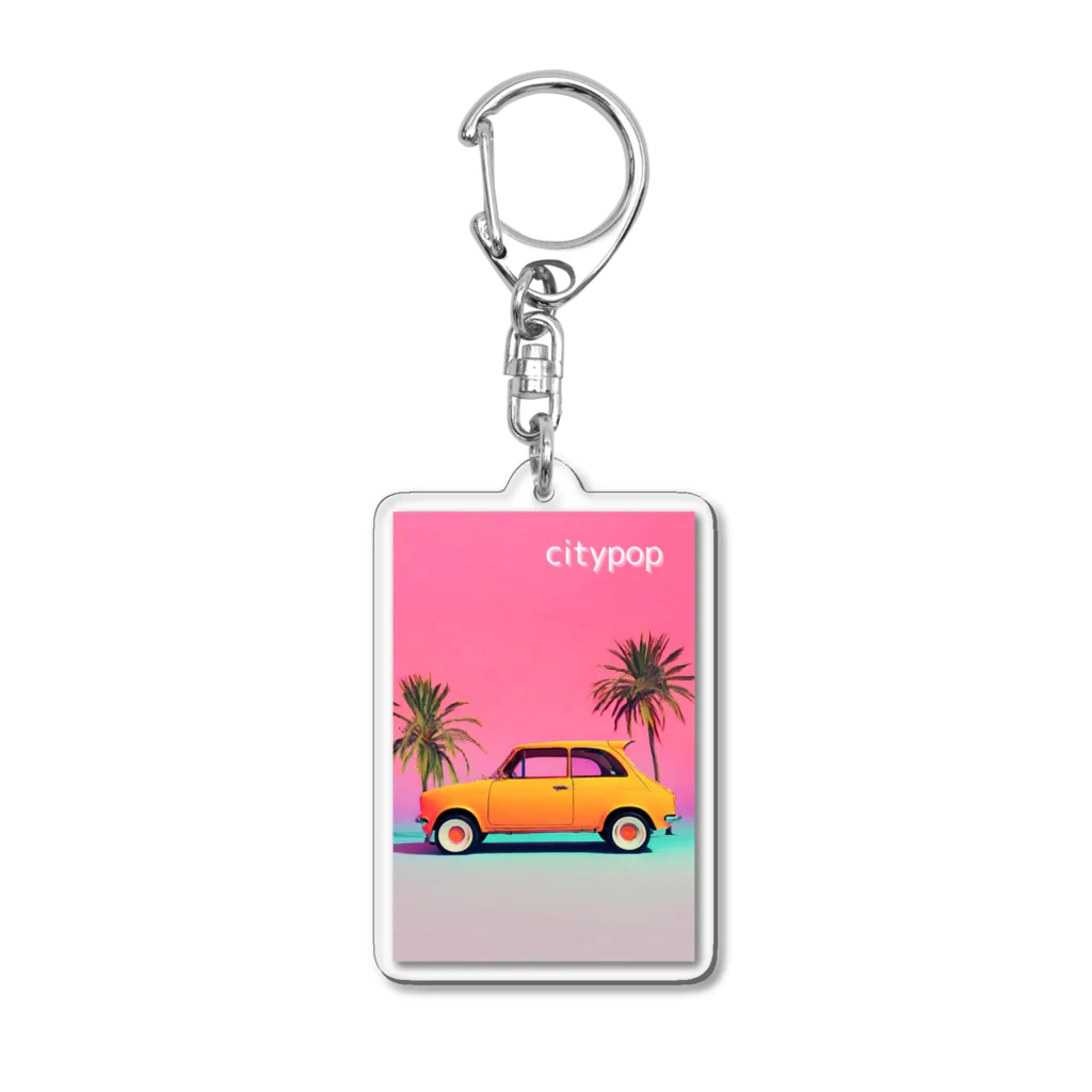 80s_popの80s CityPop No.19 Acrylic Key Chain