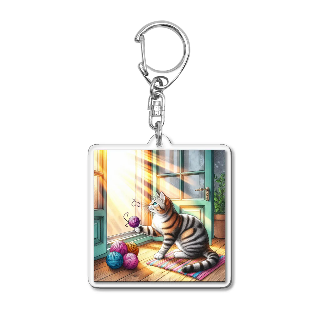 Akiraのねこ Acrylic Key Chain