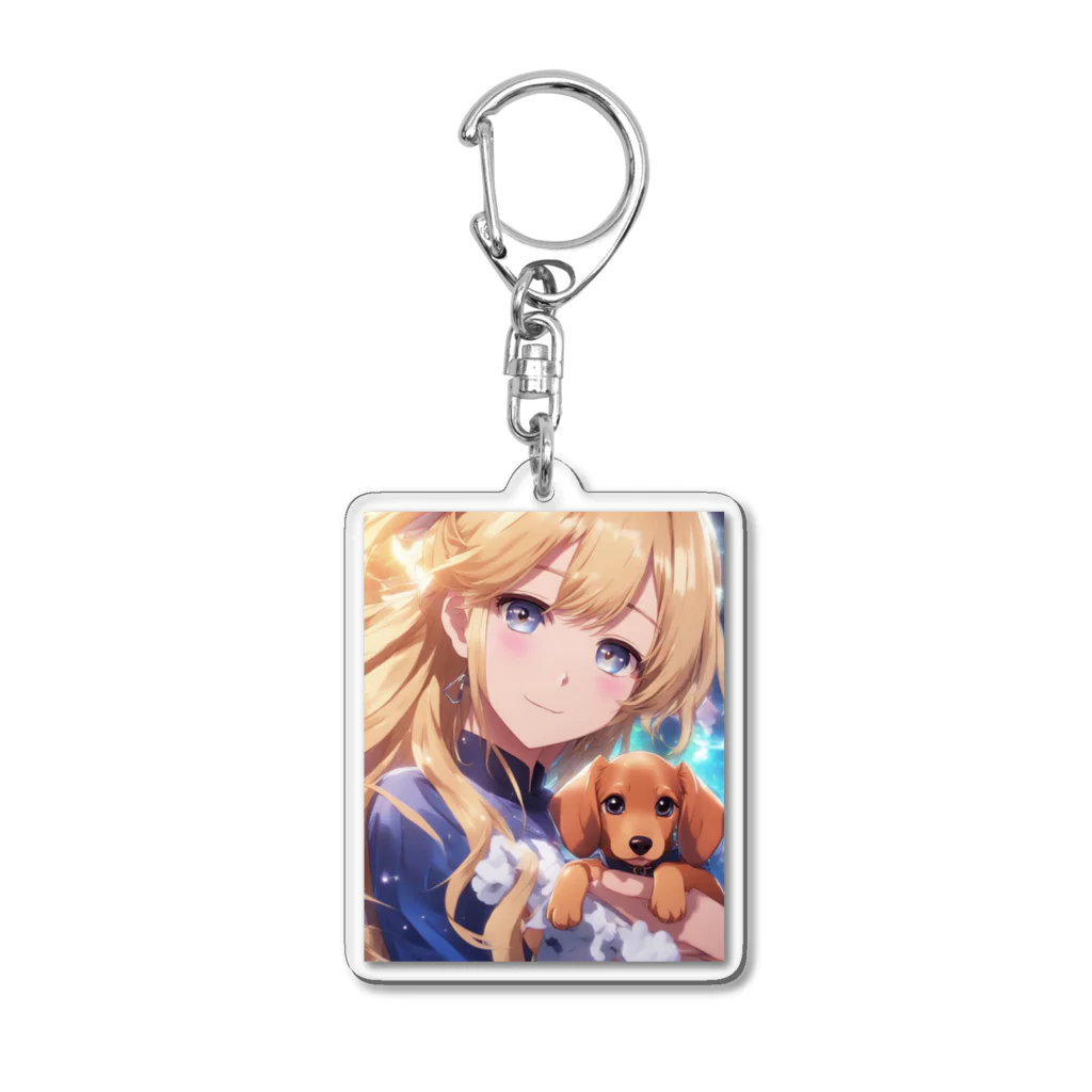 ニュートラルノードの女の子とちょっこたん Acrylic Key Chain