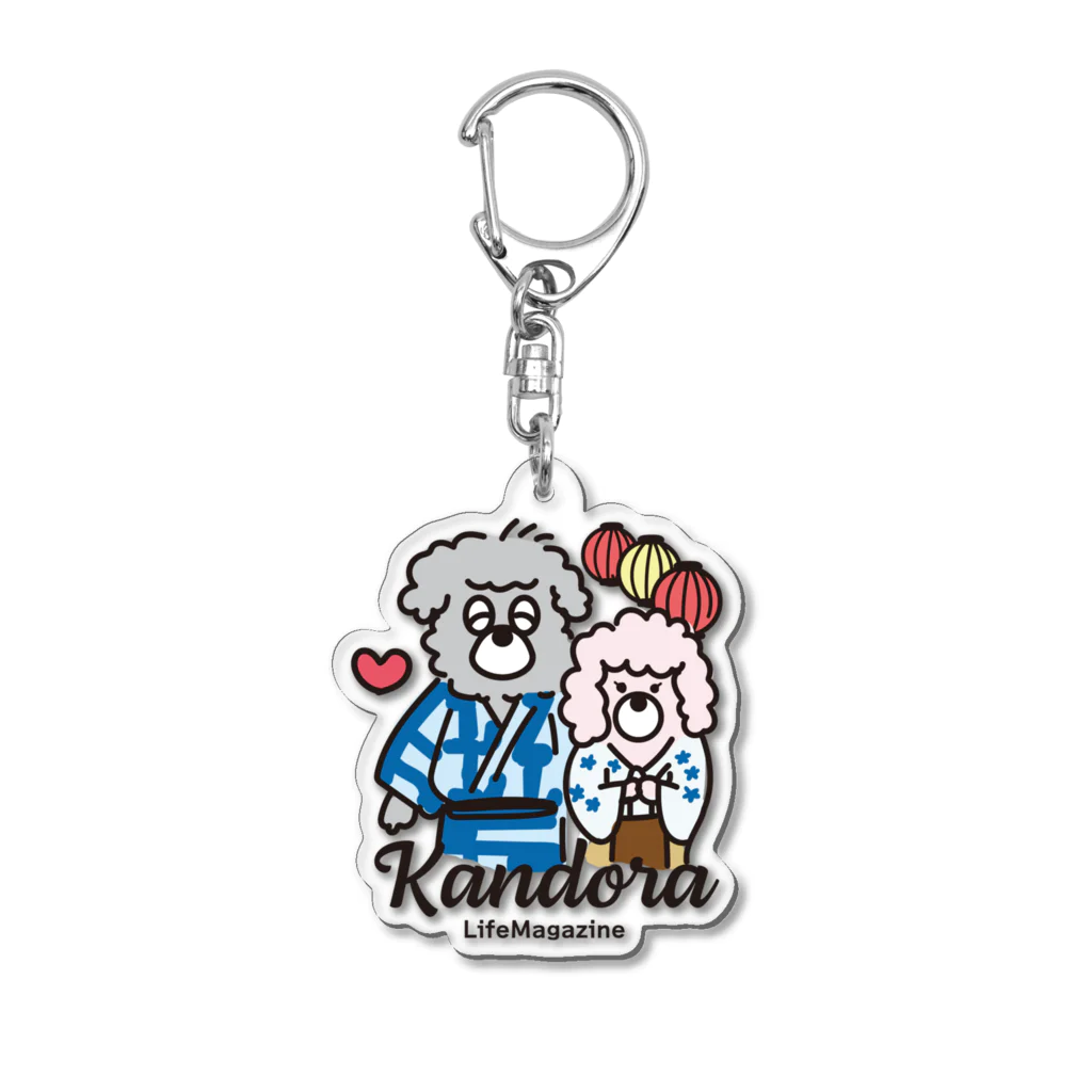 Bada&Hanul's Shopの浴衣デートを楽しむバダくんとハヌルちゃん Acrylic Key Chain