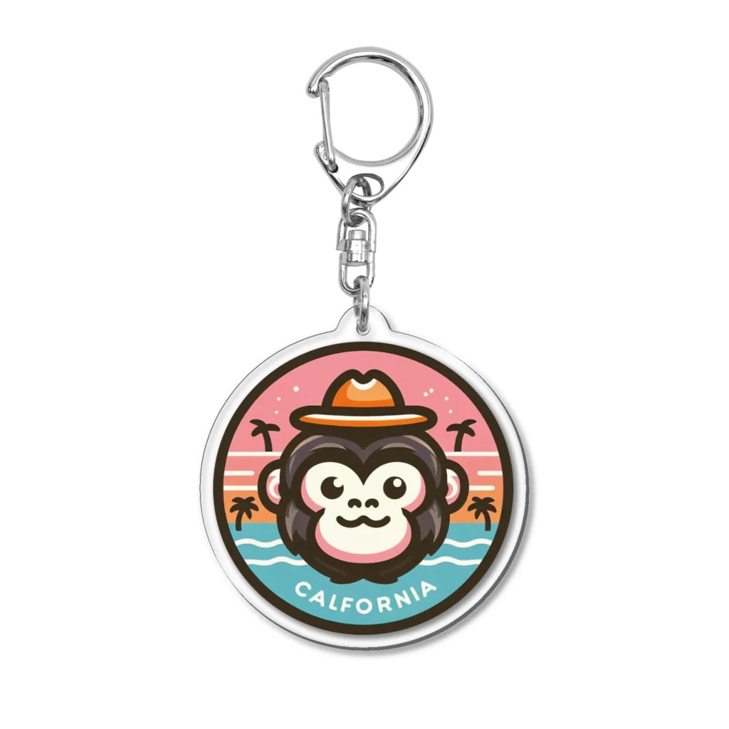 Omiya_ JAP_038のRCW_Goods_gorillaCalifornia Acrylic Key Chain