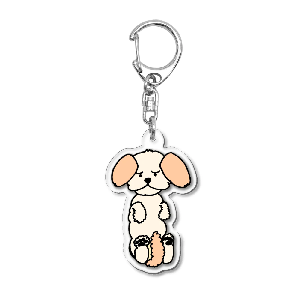 チワシーのくるみの眠いときに触らないでほしいワン（チワシー） Acrylic Key Chain