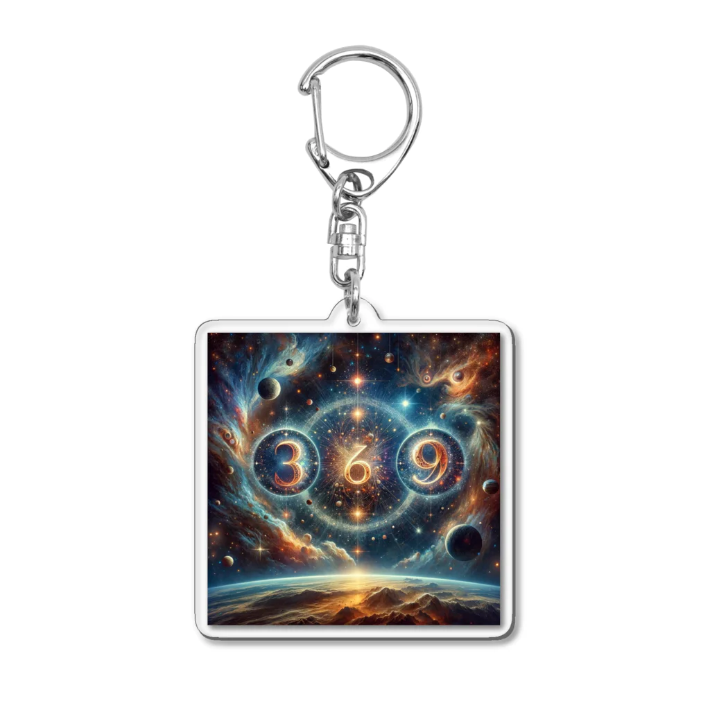 Super_Bluemoonの369＝宇宙の法則🎵 Acrylic Key Chain