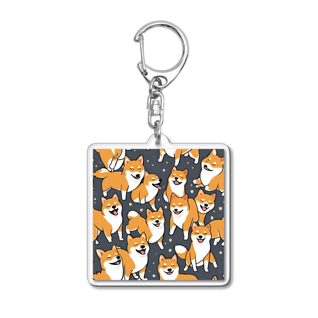 柴犬大好きマンのたくさんの柴犬ちゃん Acrylic Key Chain