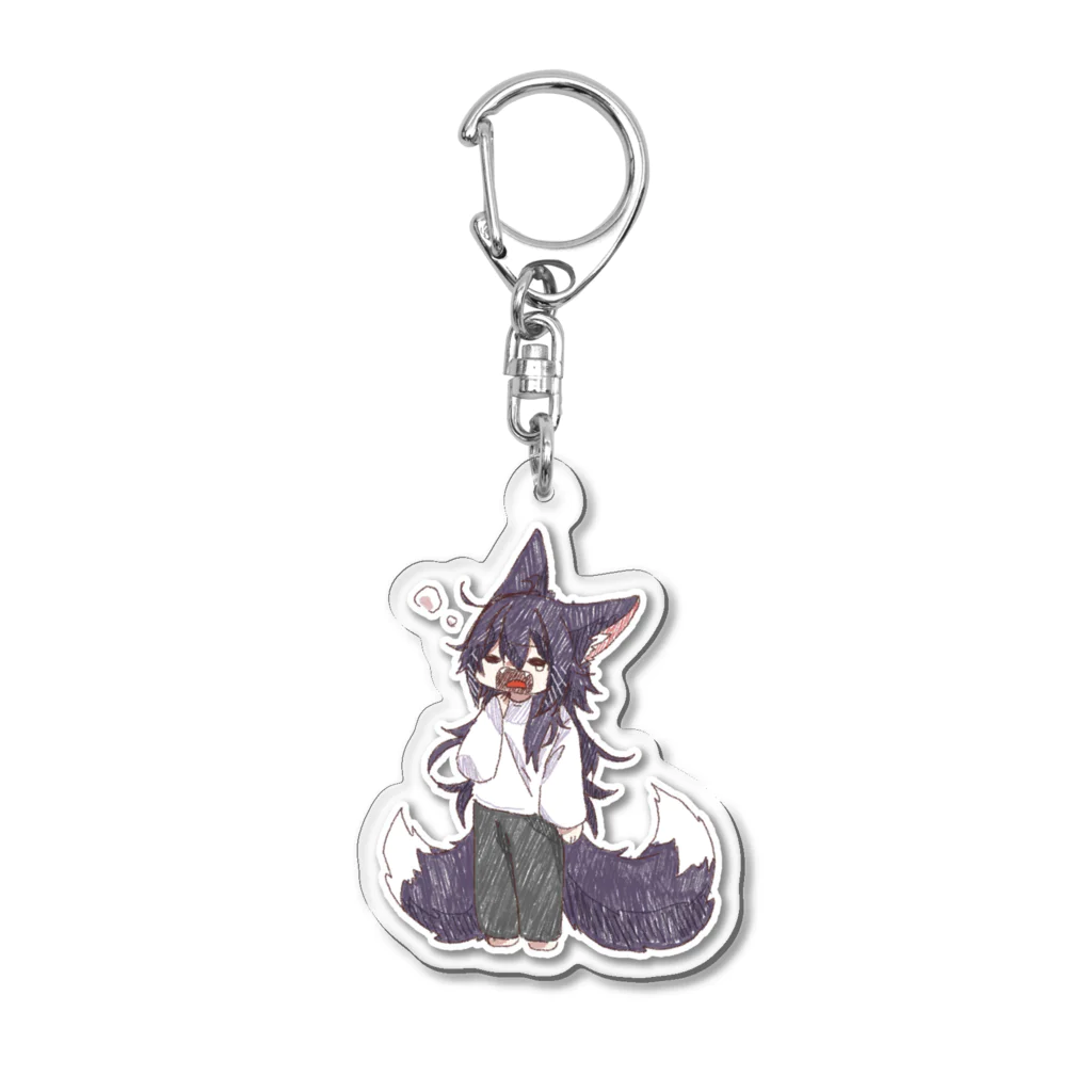 戌井コハク🐺❄️のねむねむ犬神 Acrylic Key Chain