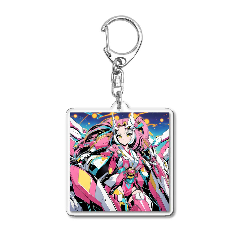 のほほんカピパーラの絢爛武装♪美麗ガールアーマーマージ♪ Acrylic Key Chain