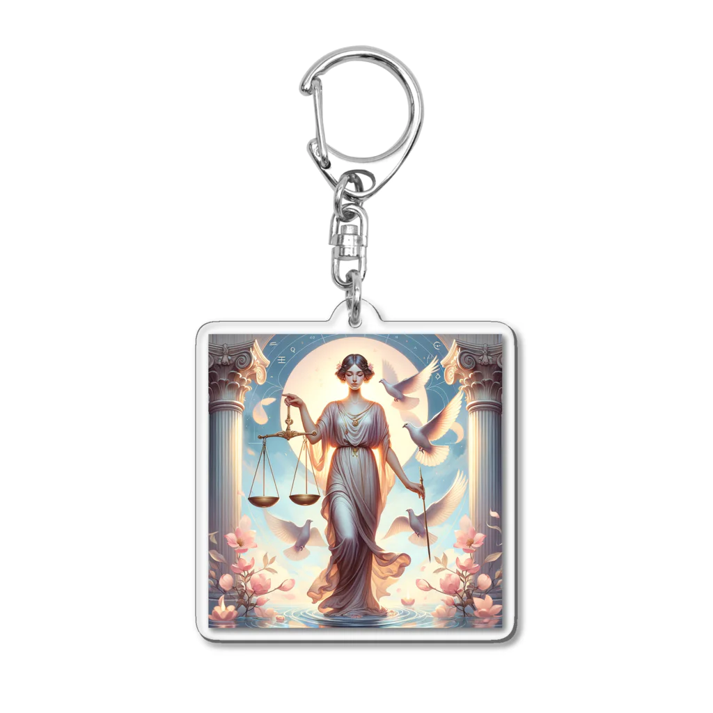 われらちきゅうかぞくのLibra 天秤座 Acrylic Key Chain