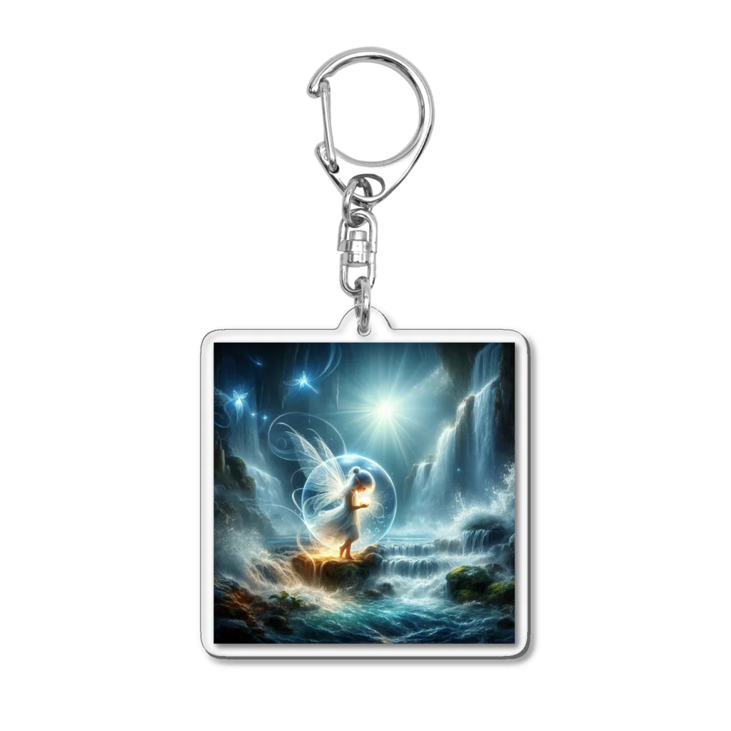 太陽の手の水の妖精 Acrylic Key Chain