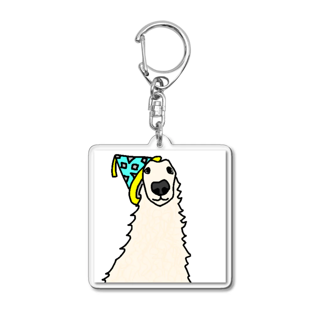 Dogs_sukiのボルゾイ Acrylic Key Chain