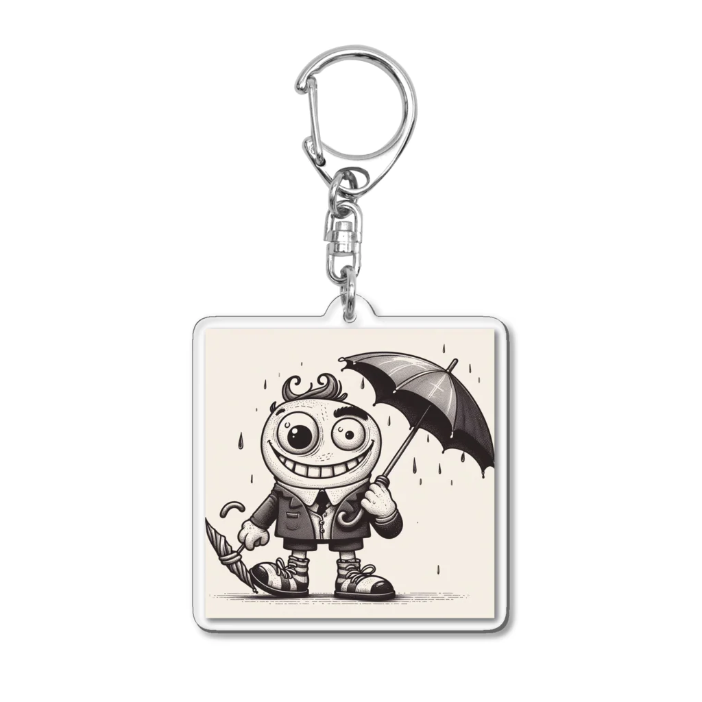 ONE POINTの左右非対称くん Acrylic Key Chain