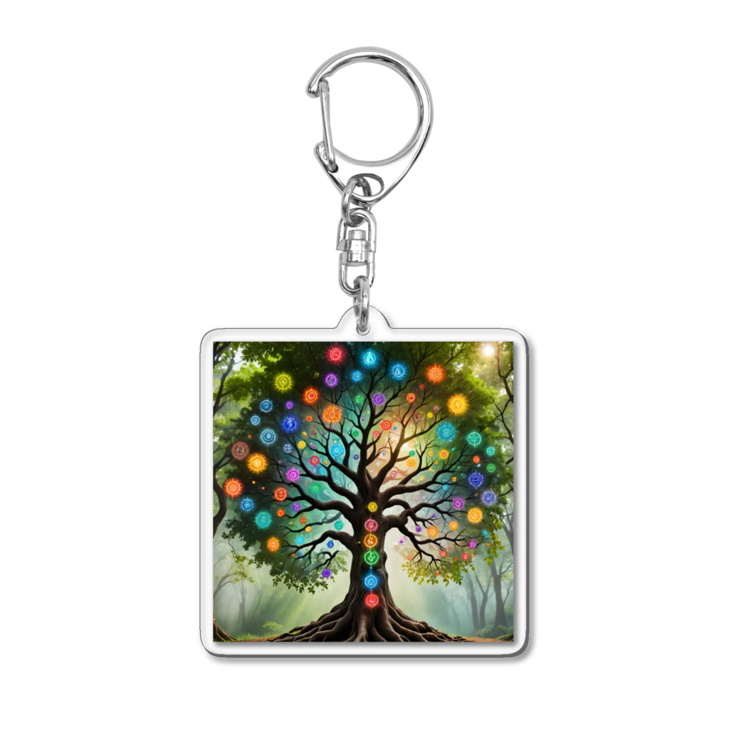 ChakraChicのChakraChic TREE Acrylic Key Chain