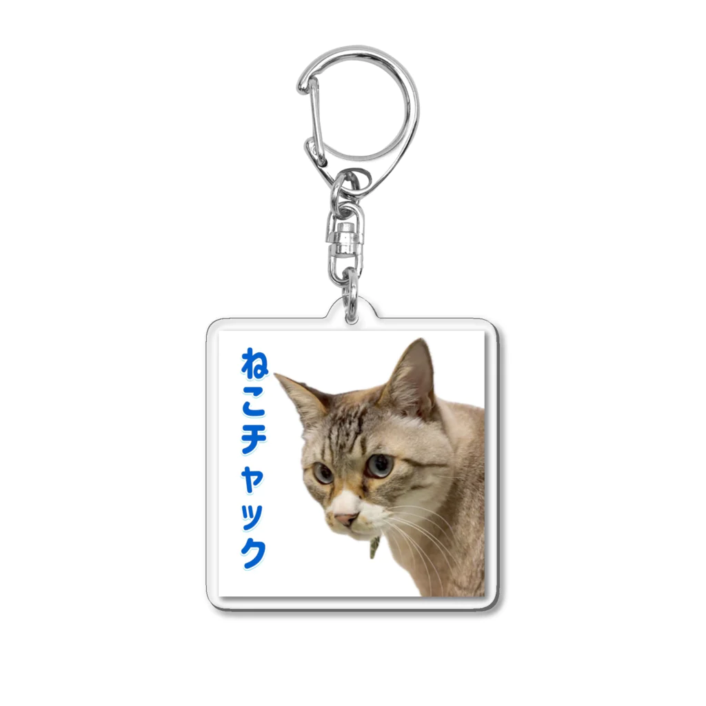 チャック Chuckのねこチャック Acrylic Key Chain