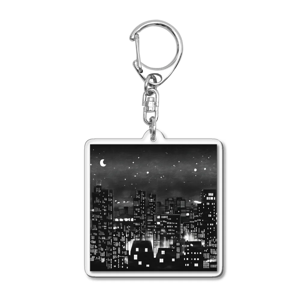 MEGROOVEの都会の夜景🏙 Acrylic Key Chain