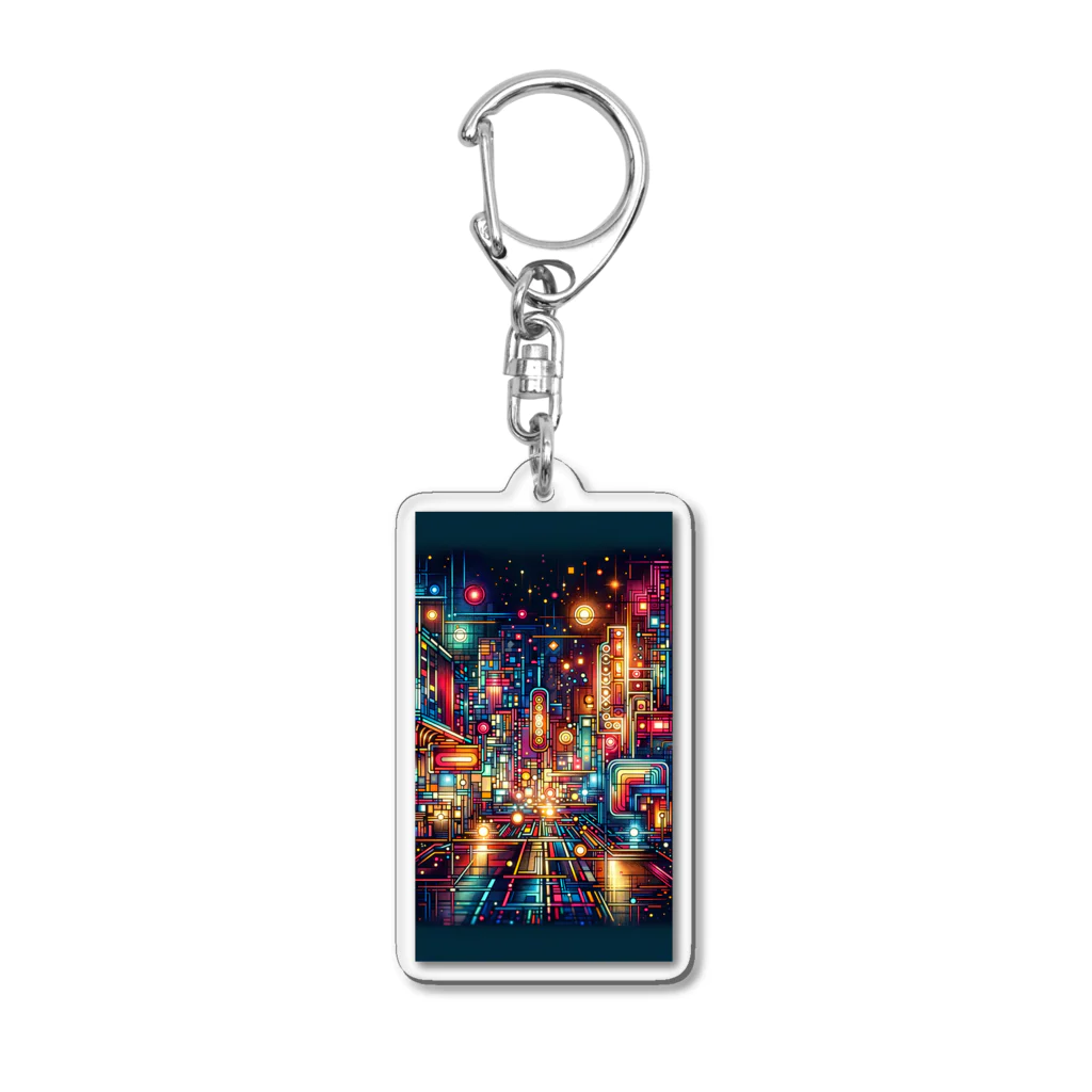 sukoyaの都市光彩 Acrylic Key Chain