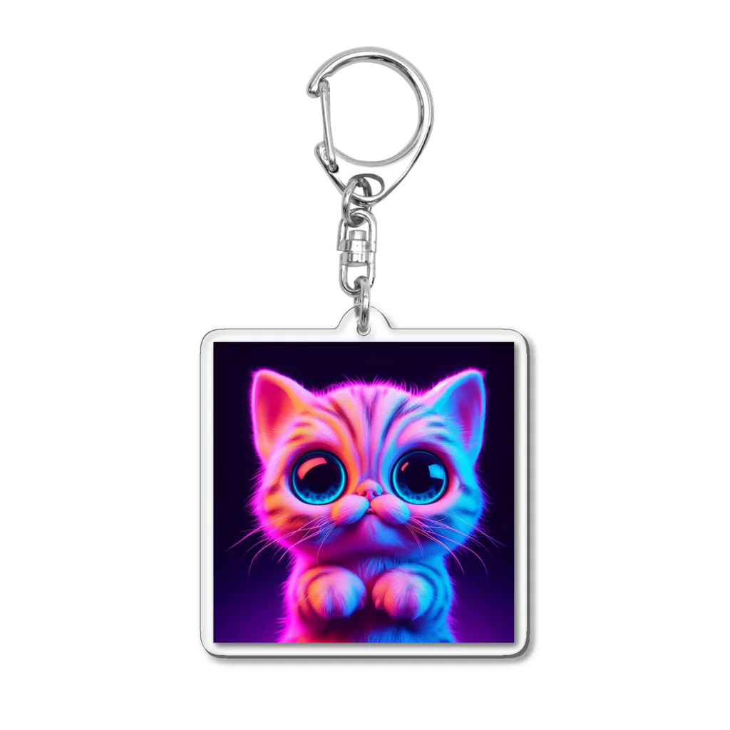 NeonSparkのネオンキャット Acrylic Key Chain