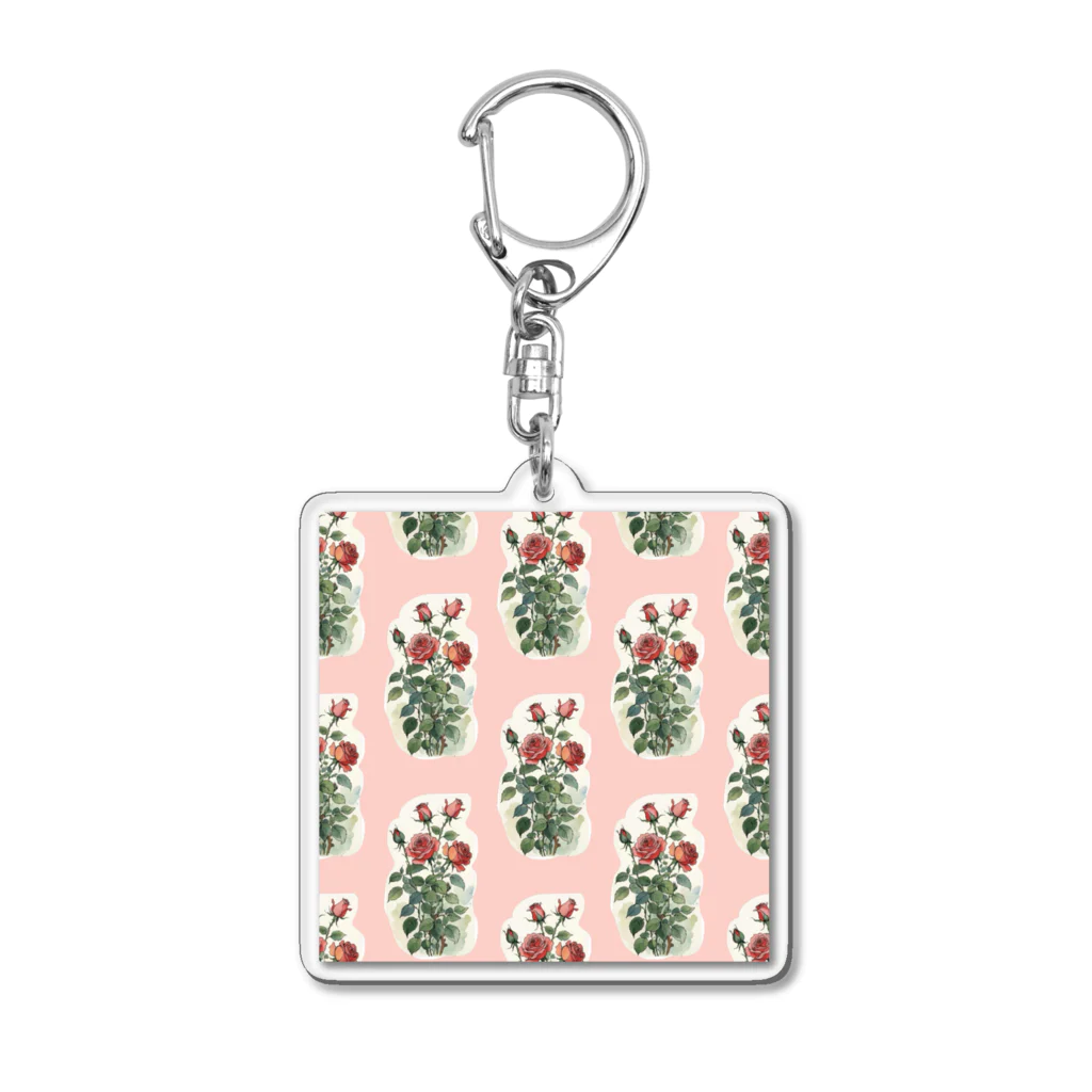 (っ◔◡◔)っ ♥ Le Petit Trésor ♥の𝕲𝖆𝖗𝖉𝖊𝖓 𝕽𝖔𝖘𝖊 Acrylic Key Chain