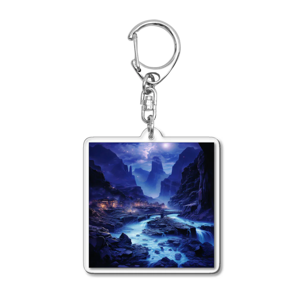 AQUAMETAVERSEの夜景　なでしこ1478 Acrylic Key Chain