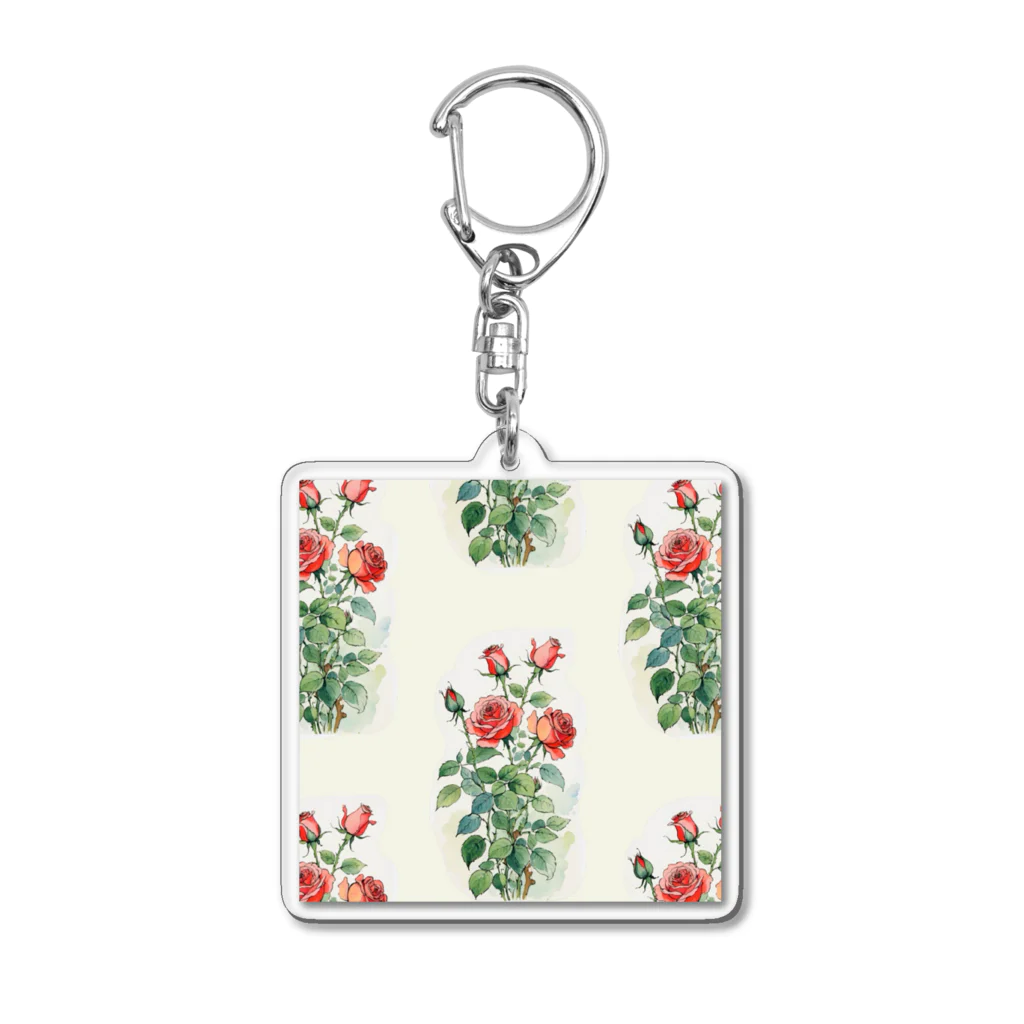 (っ◔◡◔)っ ♥ Le Petit Trésor ♥の𝕽𝖔𝖘𝖊’𝖘 𝕲𝖗𝖊𝖊𝖙𝖎𝖓𝖌 Acrylic Key Chain