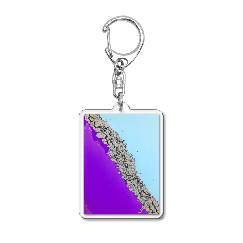 BEYOND_BEYONDの紫浄土 Acrylic Key Chain