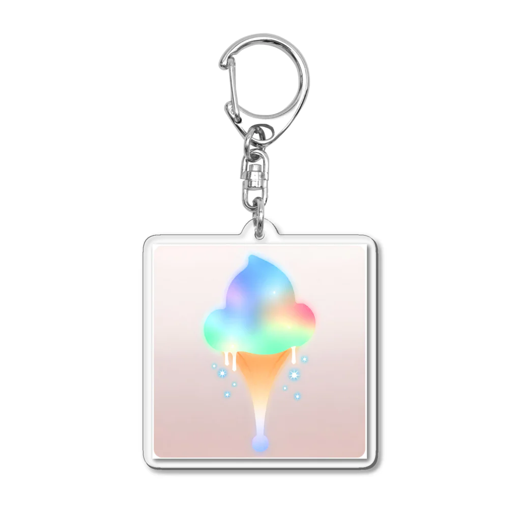 Kayoko Kの氷河ソフトクリーム Acrylic Key Chain