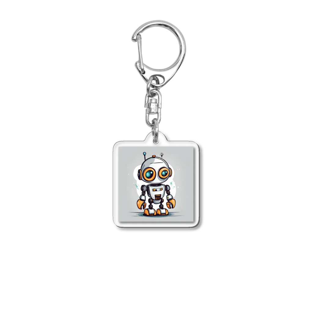 Freedomのかわいいロボットのイラストグッズ Acrylic Key Chain