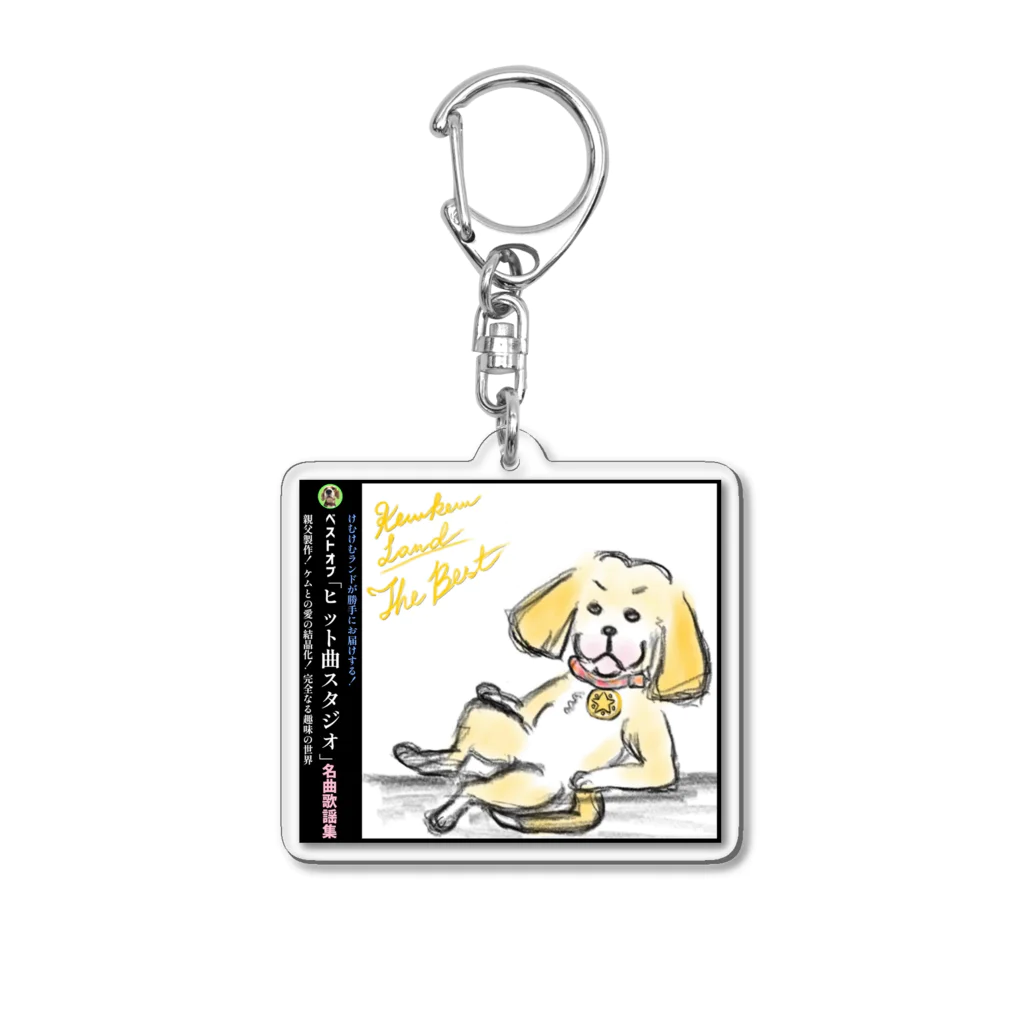 kemkemLandのけむけむランド『犬とヒット曲スタジオ』キーホルダー アクリルキーホルダー