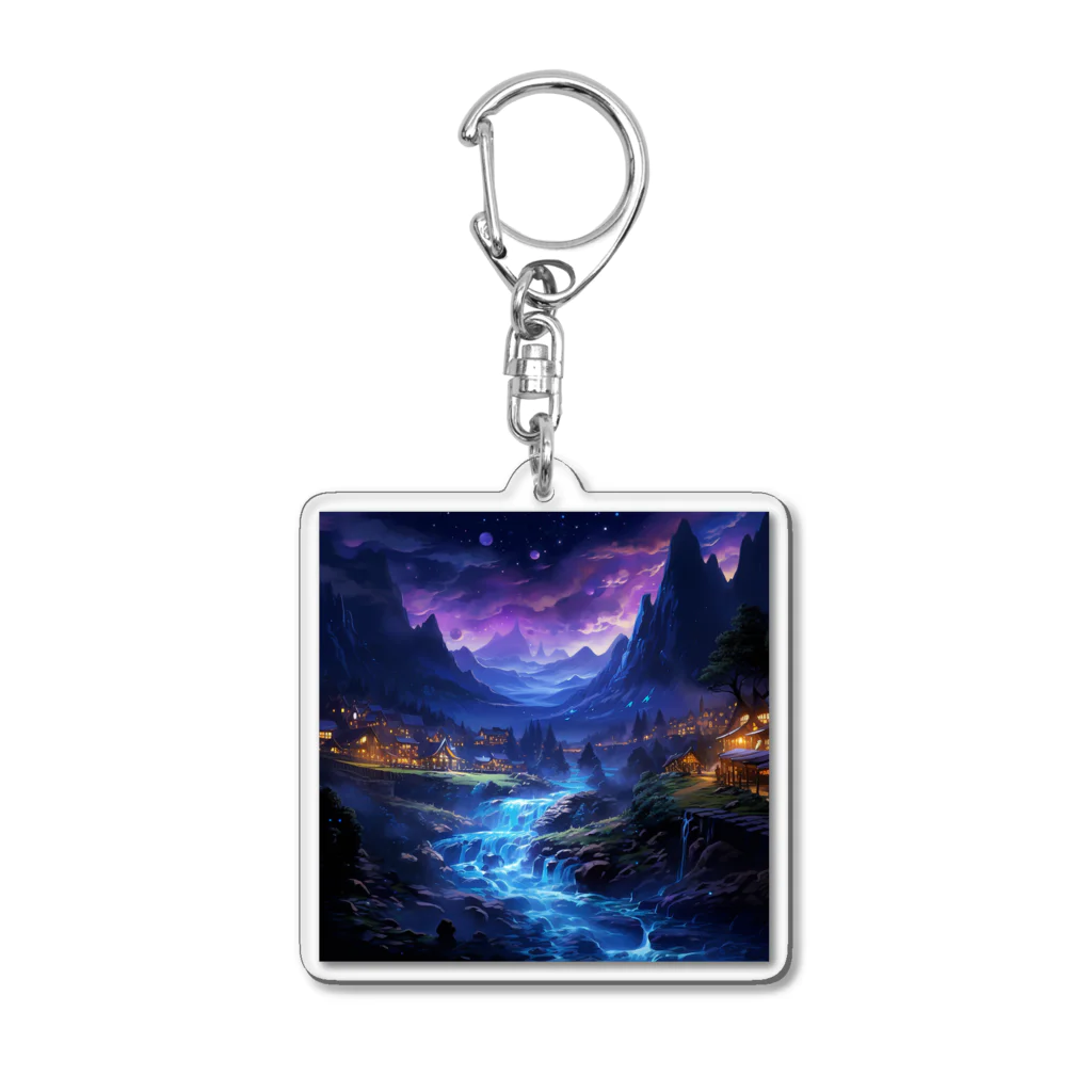 AQUAMETAVERSEの夜空　なでしこ1478 Acrylic Key Chain