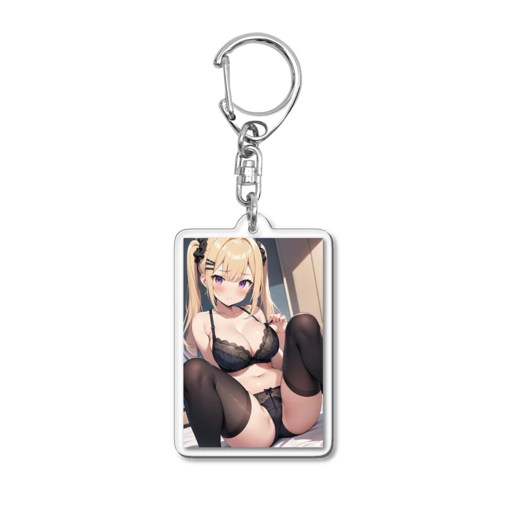 sion1010の美少女ランジェリーグッズ Acrylic Key Chain