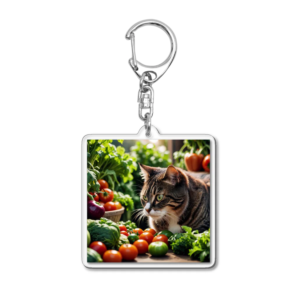 miyabi1116の草食な猫？ Acrylic Key Chain