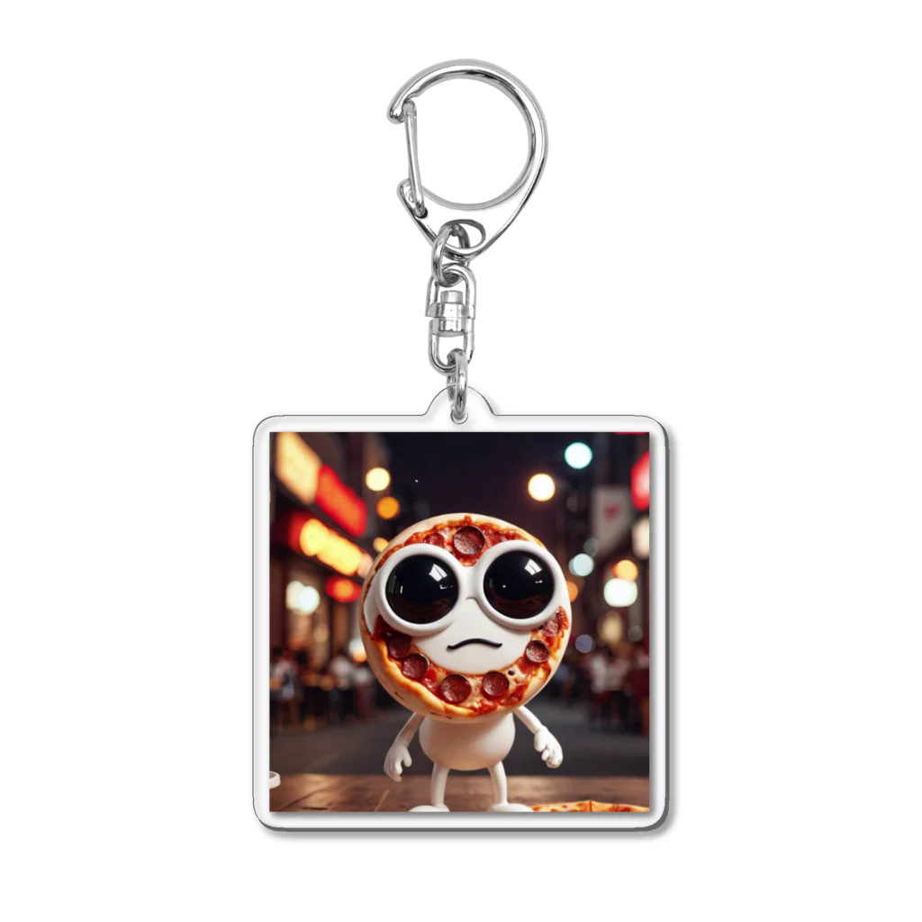 sakao7のピザら Acrylic Key Chain