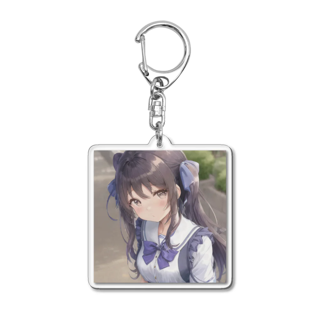 アニメスター製作所の美織里　ツイン娘 Acrylic Key Chain