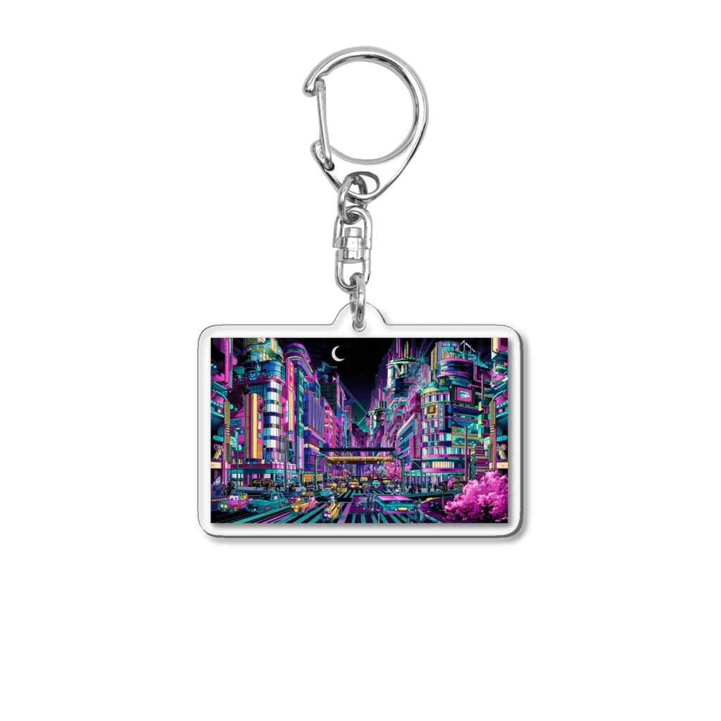 かてこの洋服販売所のNeon Tokyou Acrylic Key Chain