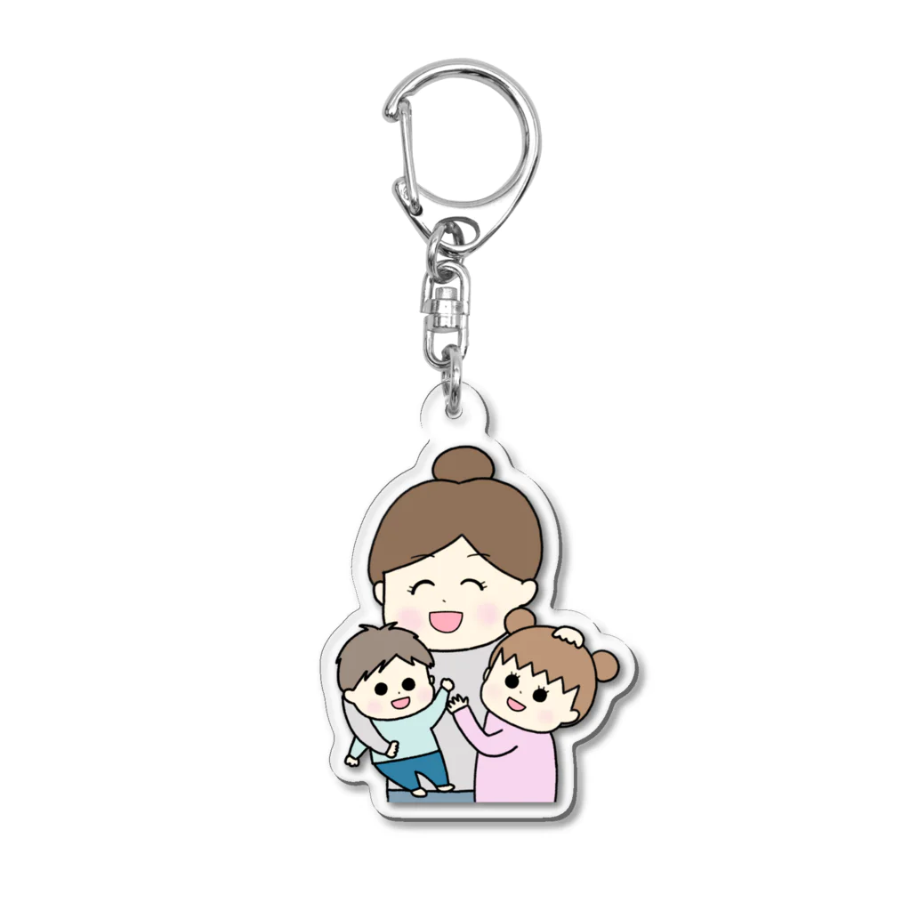 とまとママのとまとママとゆずといち Acrylic Key Chain