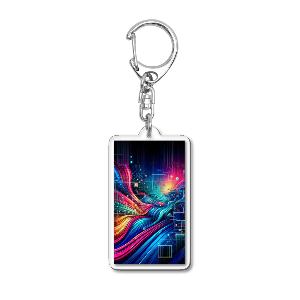 sukoyaのサイバーストリーム Acrylic Key Chain