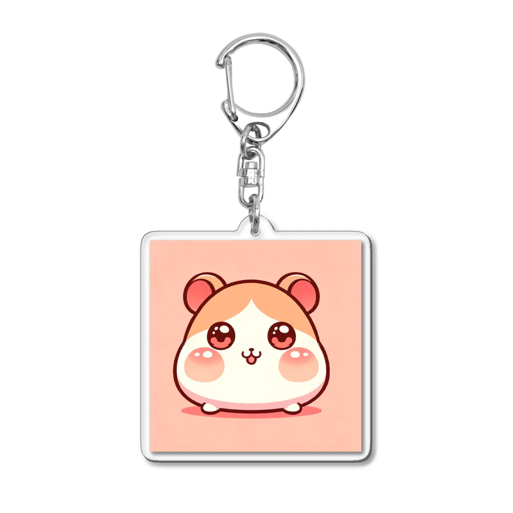 モチモチのモチモチハムスター1 Acrylic Key Chain