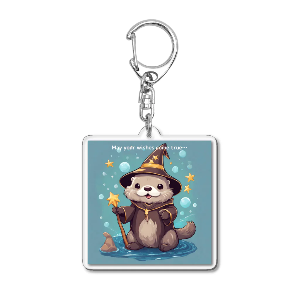 雑貨屋猫布団の願いが叶うラッコのお守りグッズ Acrylic Key Chain