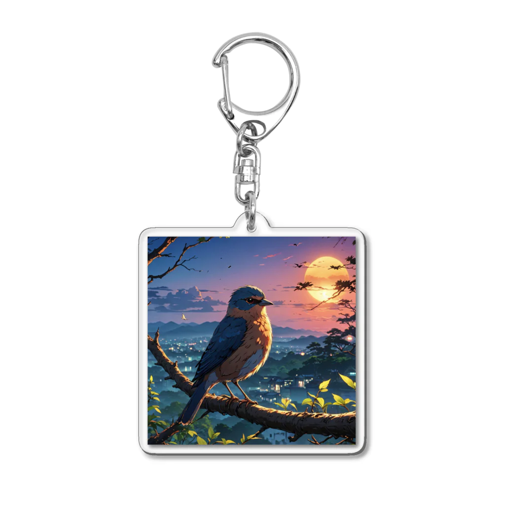 deko4954のbird Acrylic Key Chain