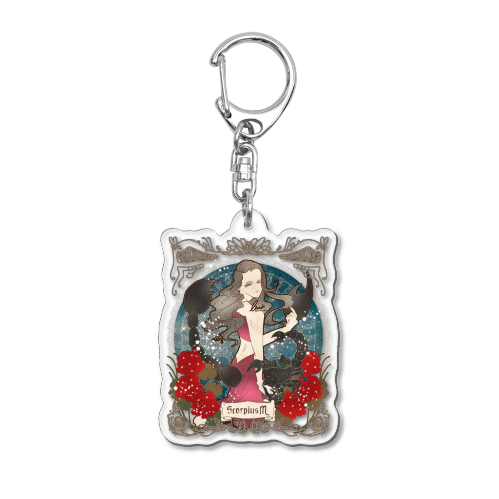 リューコ🤍龍神イラストレーターの蠍座♏️Scorpius Acrylic Key Chain