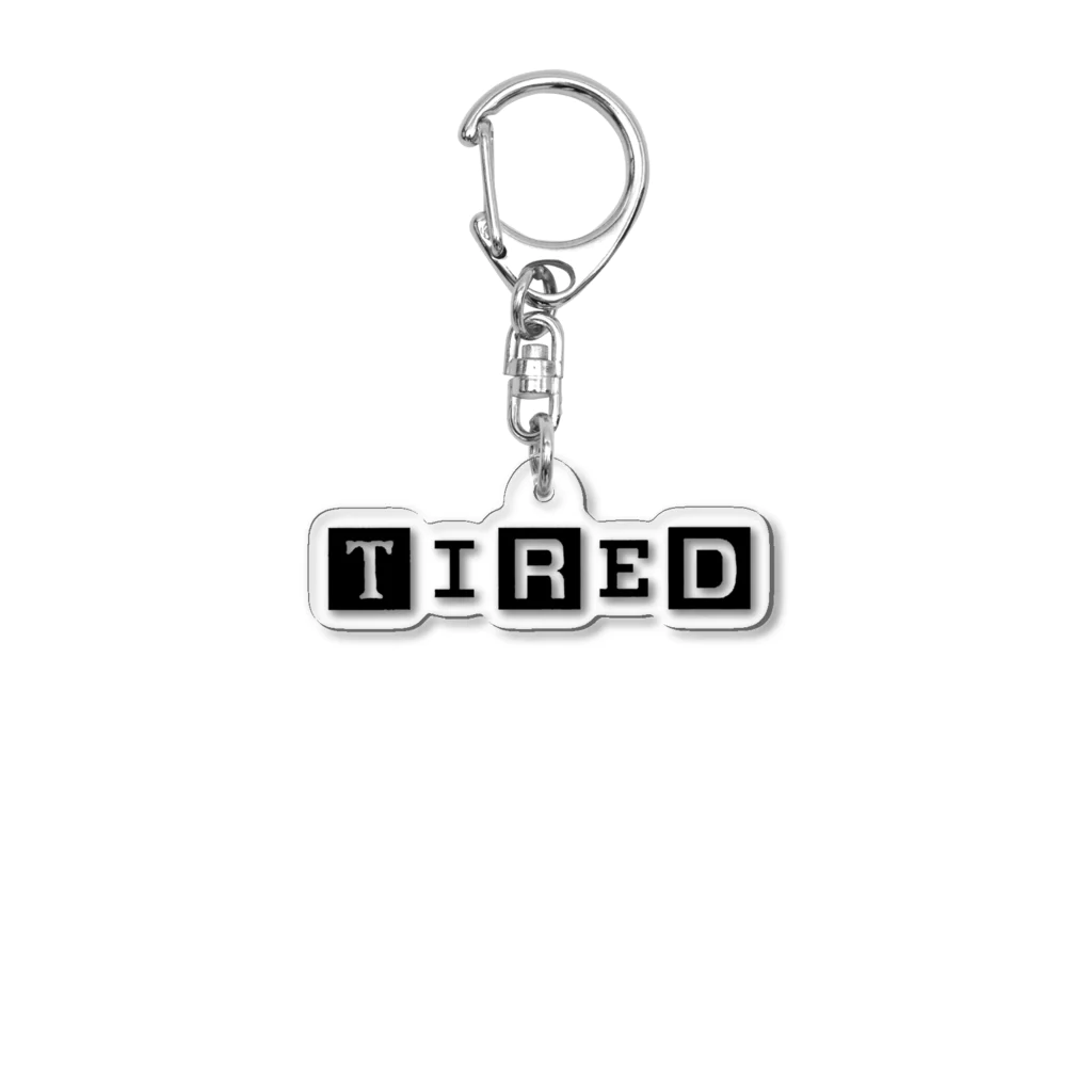 UNROBOTWORKSのTIRED Acrylic Key Chain