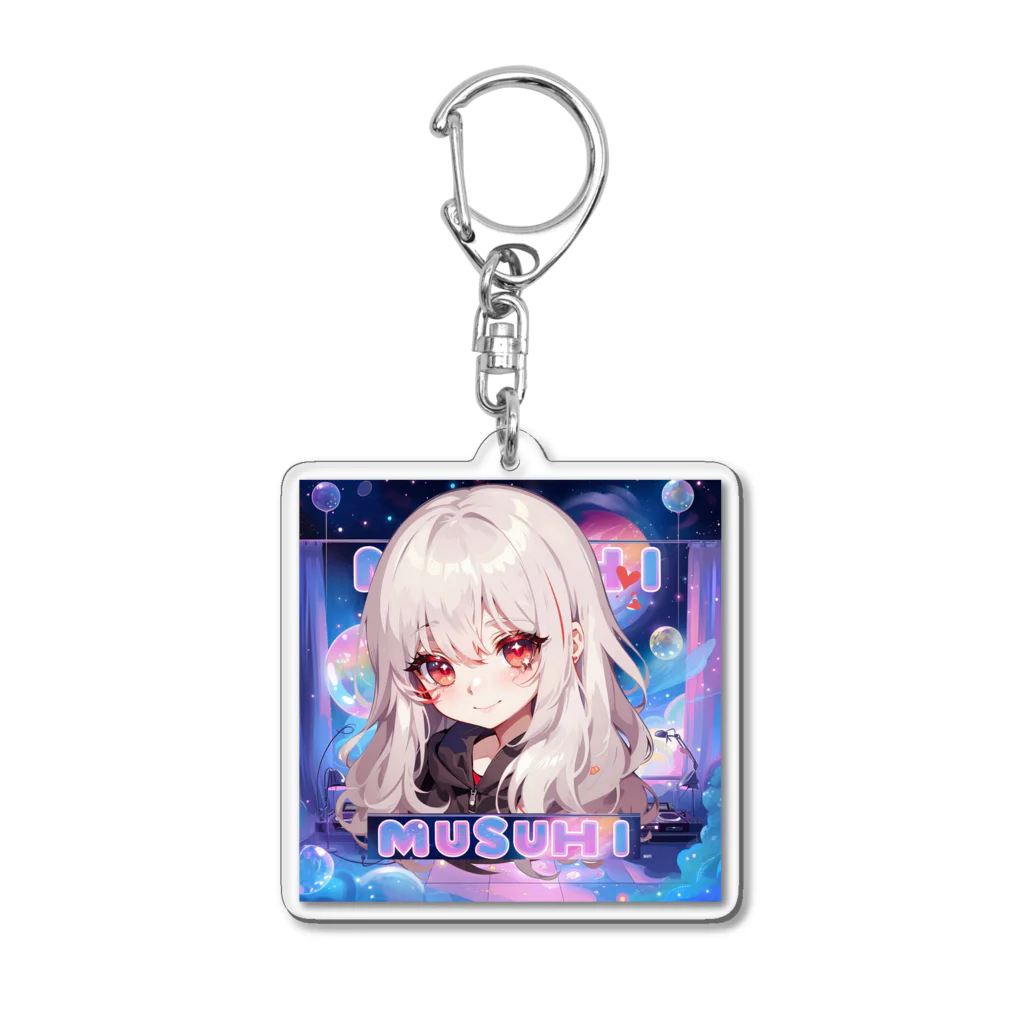 むすひのたなのむすひの神(しゃぼんVer.) Acrylic Key Chain